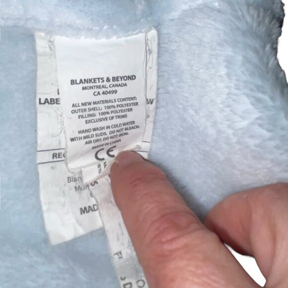 Blankets & Beyond Lovey Elephant Plush Security Blanket Stuffed Animal Nursery - Picture 9 of 10